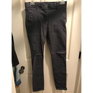 Gray Skinny Khaki Pants